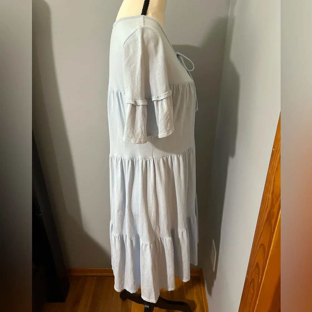 J. Crew Jersey tiered mini dress